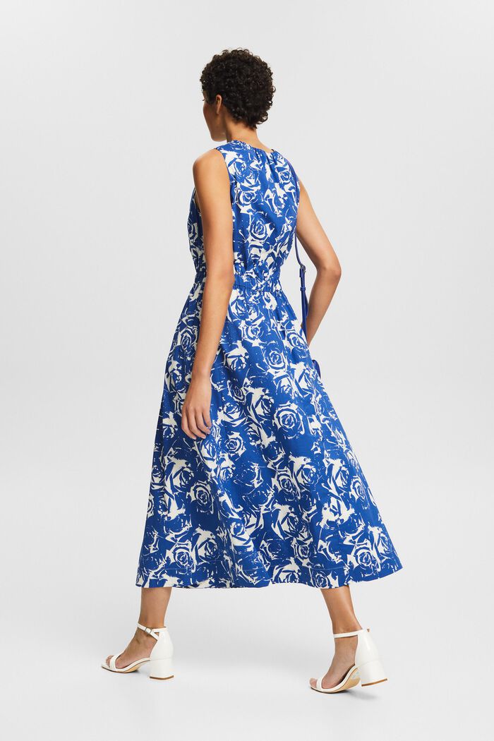 Printed A-Line Dress, BRIGHT BLUE, detail image number 3