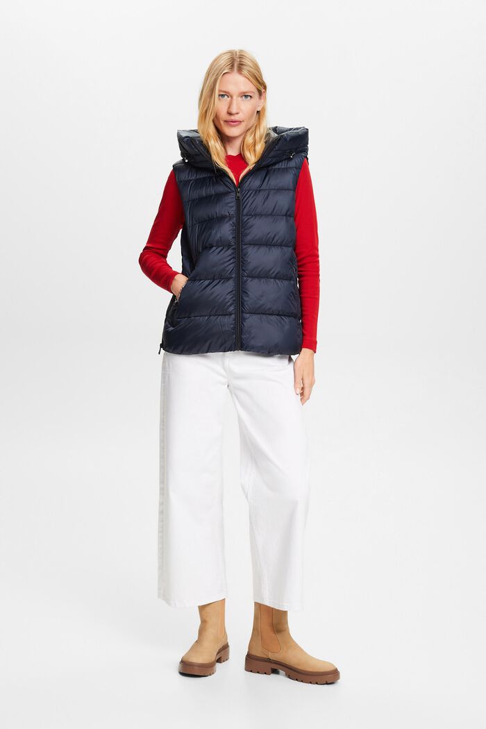 Quilted Puffer Vest, NAVY, detail image number 5