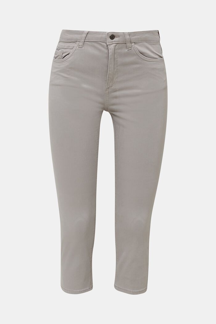 Soft Capri trousers with Lycra® xtra life™, LIGHT GREY, detail image number 0