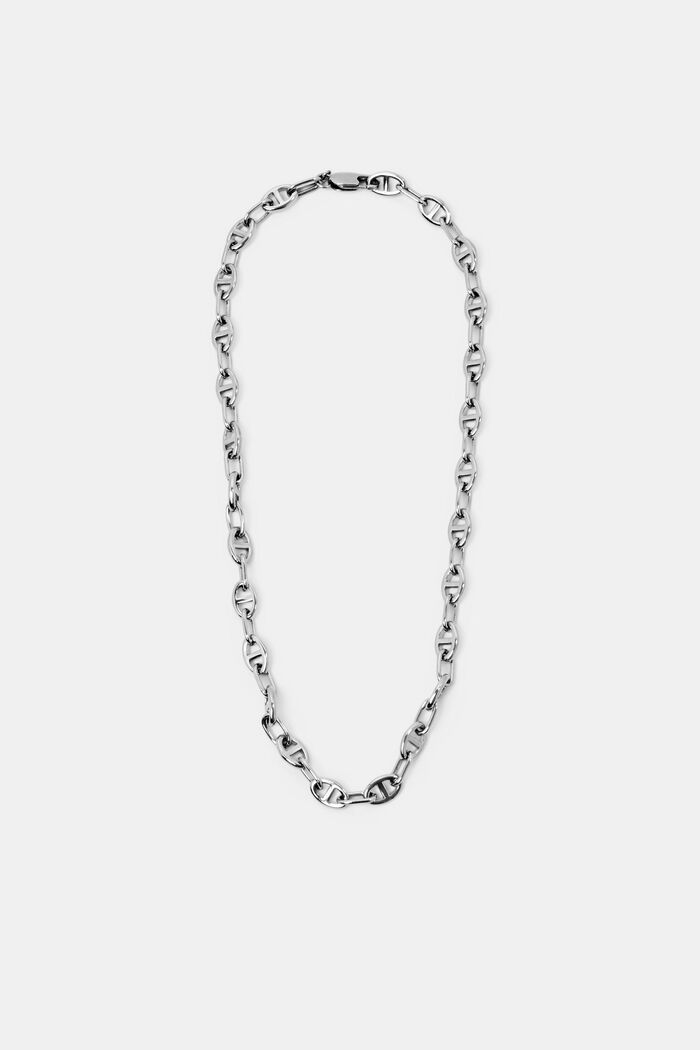 Chain necklace, stainless steel, SILVER, detail image number 0