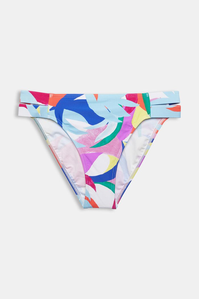 Recycled: bikini briefs with colourful pattern, VIOLET, detail image number 3