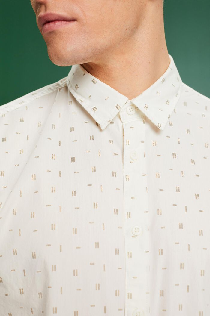 Slim Fit Print Shirt, OFF WHITE, detail image number 2