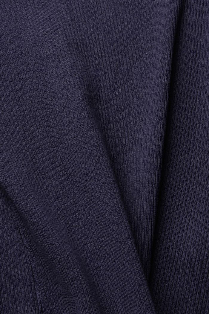 Jumper with a ribbed finish, NAVY, detail image number 1