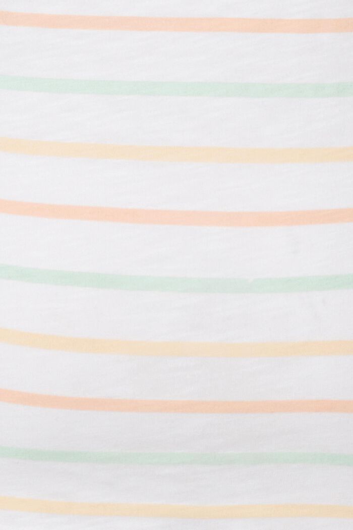 Striped T-shirt in organic cotton, BRIGHT WHITE, detail image number 3