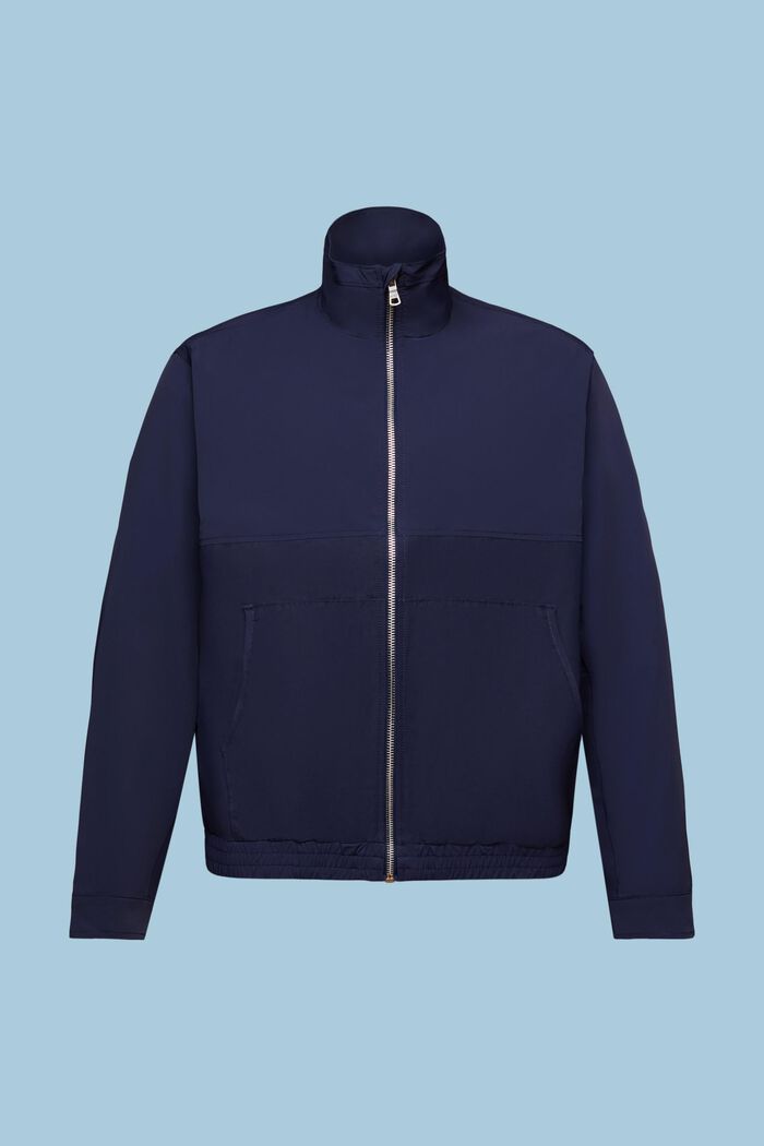 Zip-Up Windbreaker Jacket, DARK BLUE, detail image number 6