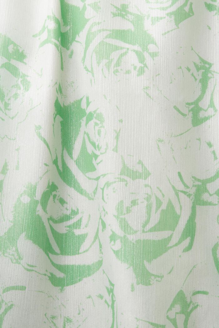 Off-The-Shoulder Printed Chiffon Maxi Dress, CITRUS GREEN, detail image number 5