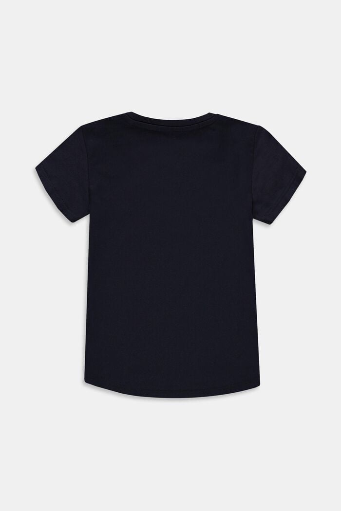 Printed T-shirt, stretch cotton, NAVY, detail image number 1