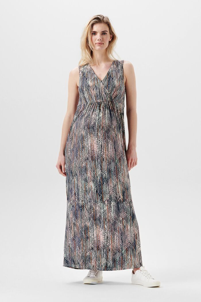 Patterned maxi dress, LENZING™ ECOVERO™, PALE MINT, detail image number 0