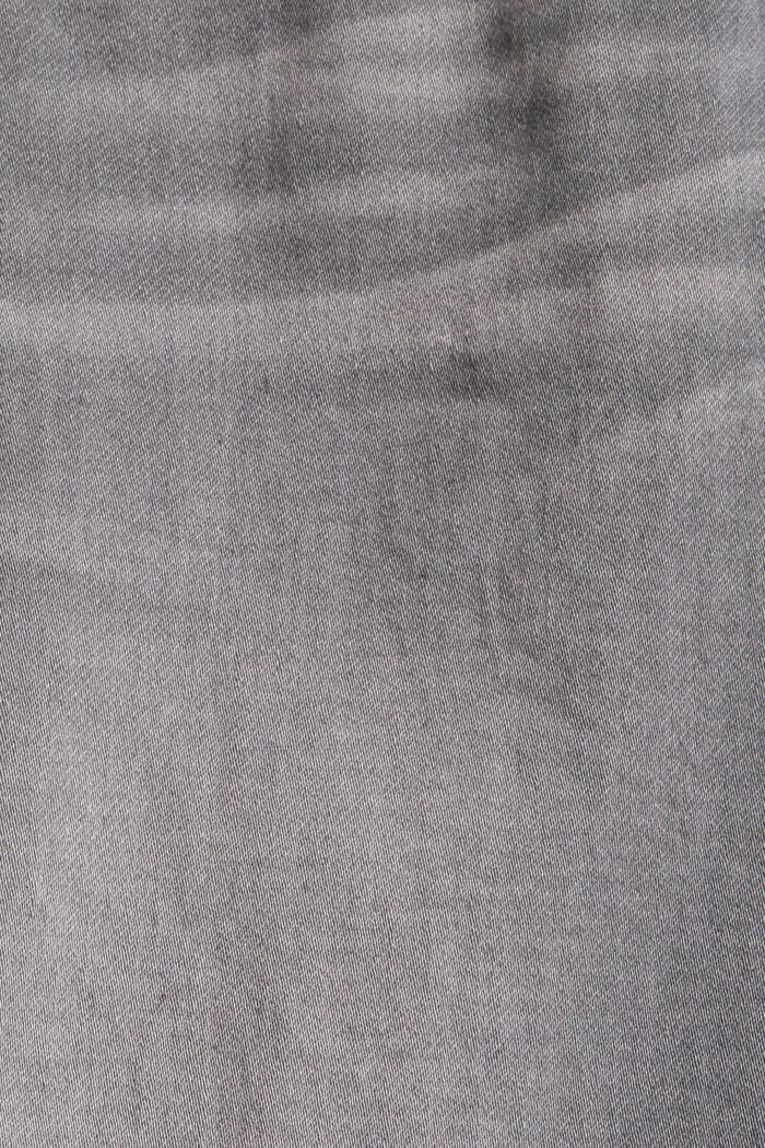Denim shorts made of blended organic cotton, GREY MEDIUM WASHED, detail image number 4