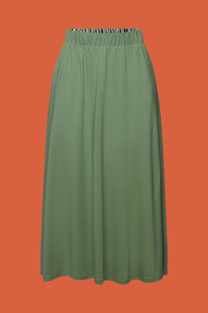 Recycled: jersey midi skirt