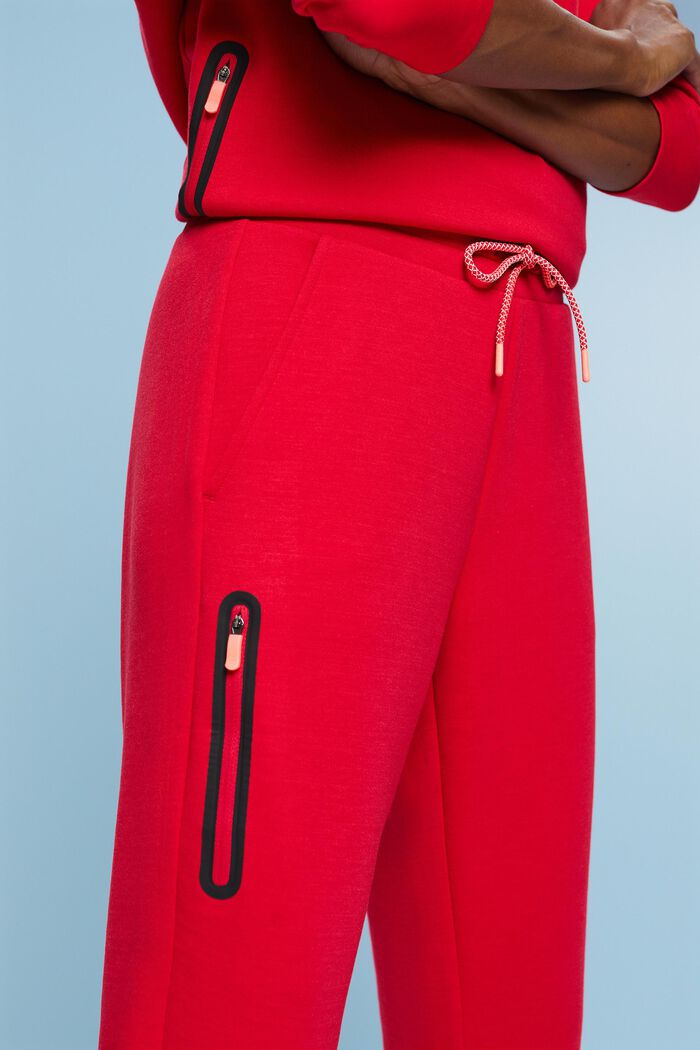 Active Tracksuit Bottoms, LENZING™ ECOVERO™, RED, detail image number 4