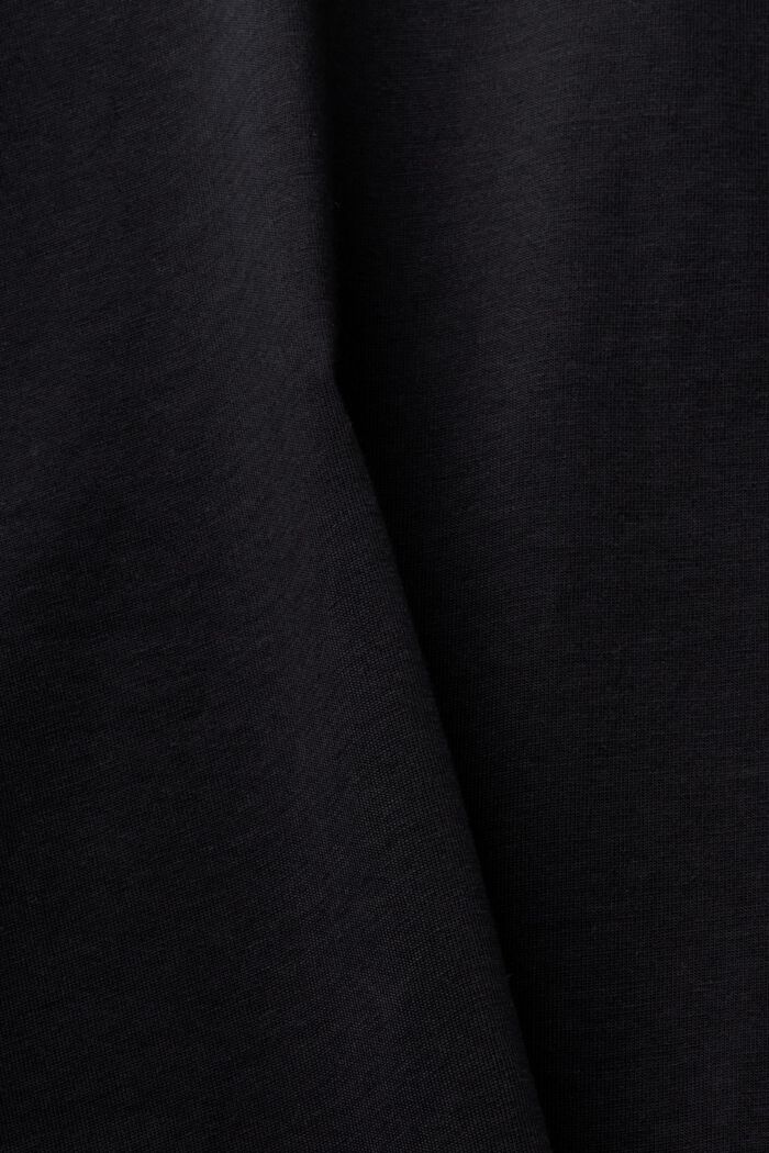 V-Neck T-Shirt, BLACK, detail image number 5
