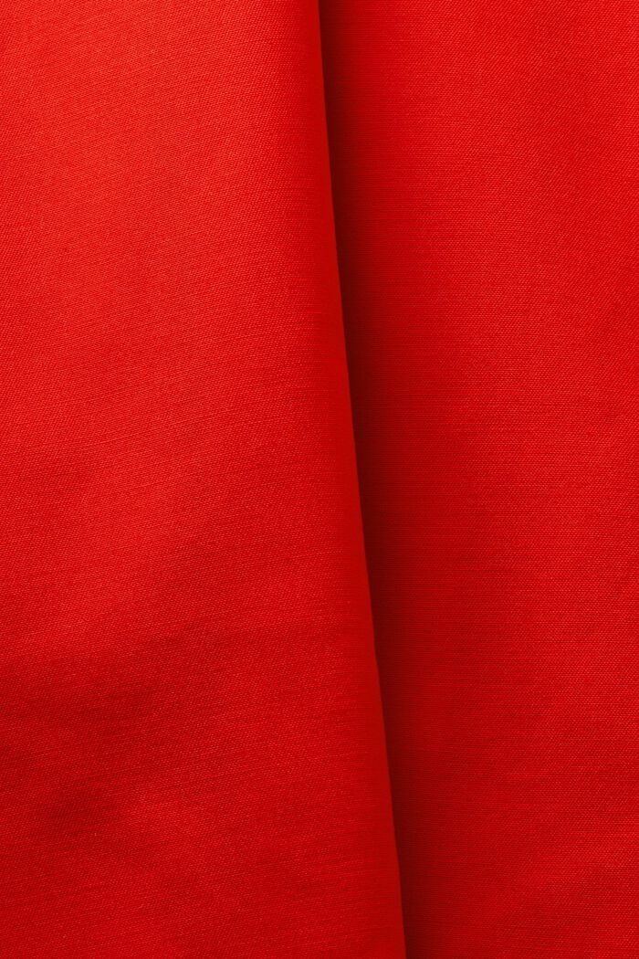 Short Double-Breasted Trench Coat, RED, detail image number 5