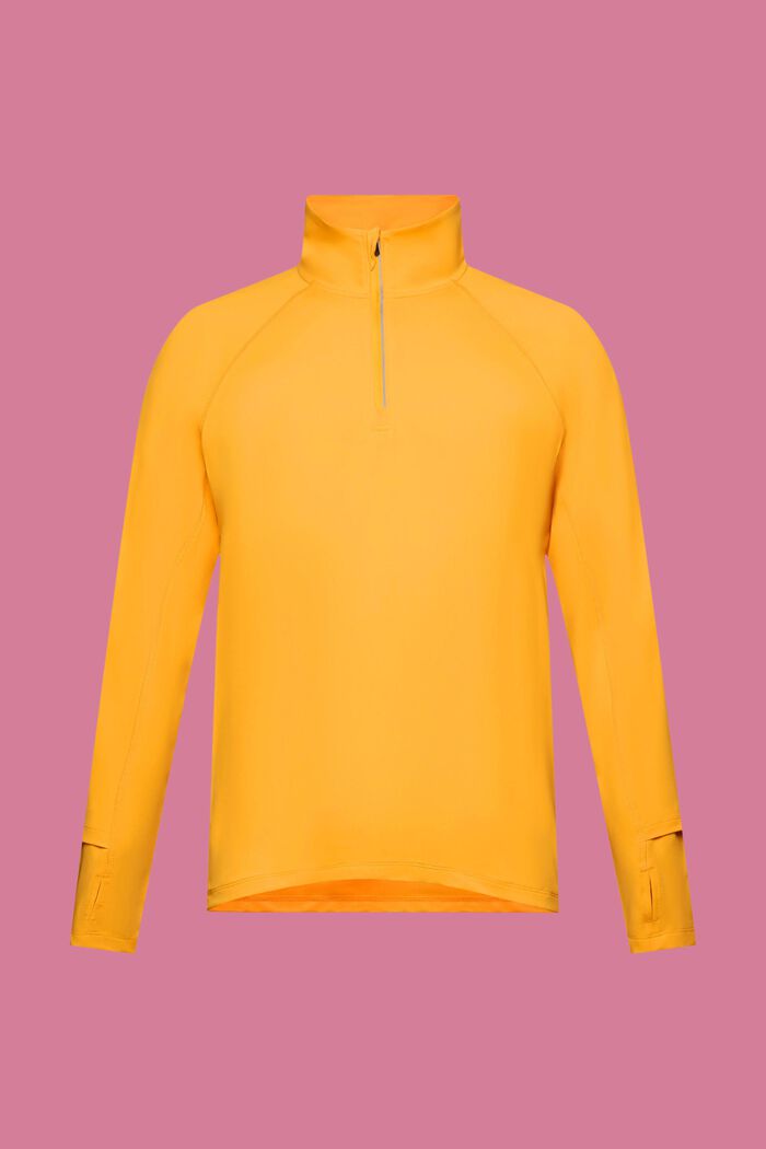 Long-sleeved active top with E-DRY, GOLDEN ORANGE, detail image number 5