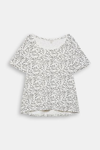 CURVY T-shirt with a printed pattern, organic cotton