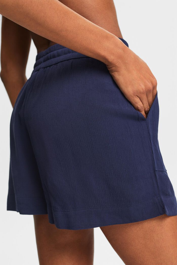 Crinkled Beach Shorts, NAVY, detail image number 2