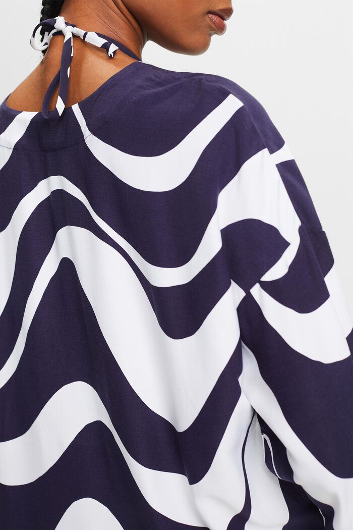 Printed Beach Tunic, NAVY, detail image number 2