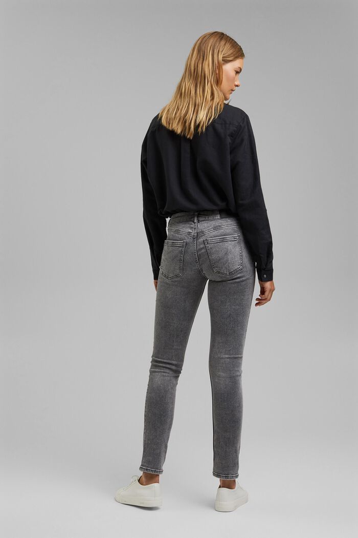 Stretch jeans containing organic cotton, GREY MEDIUM WASHED, detail image number 3