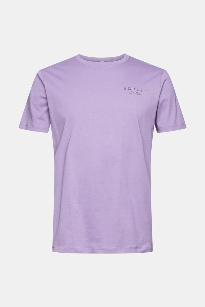 Jersey T-shirt with a logo print, LILAC, detail image number 6