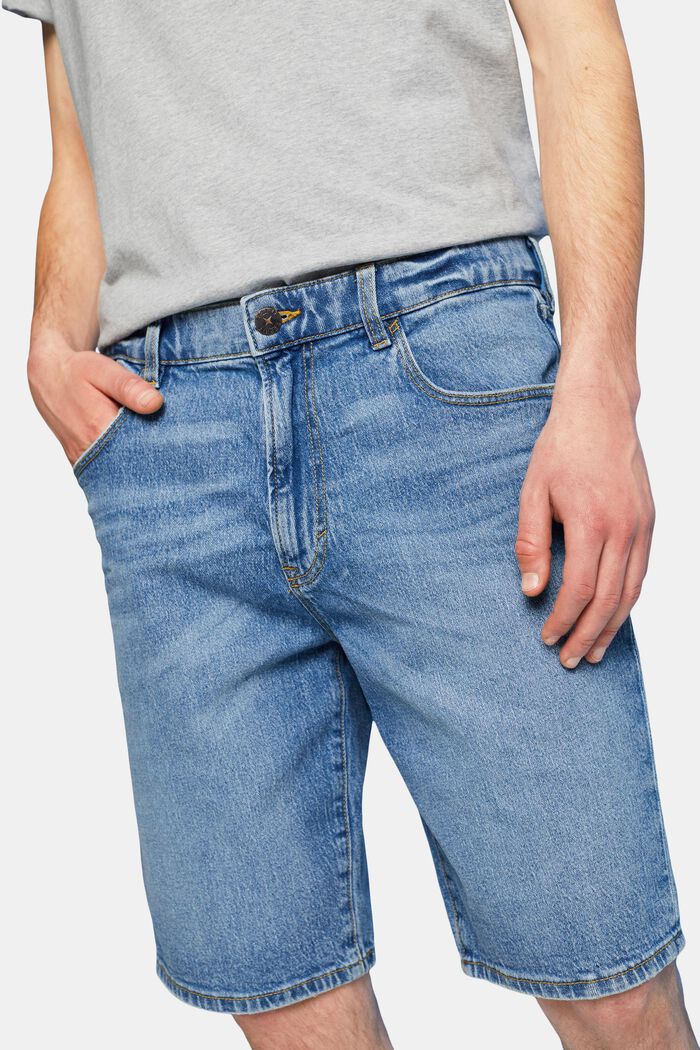 Jeans bermuda shorts, BLUE MEDIUM WASHED, detail image number 2