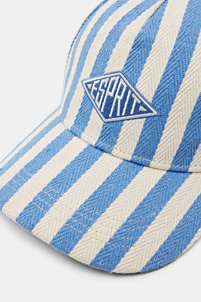 Logo Striped Baseball Cap, LIGHT BLUE, detail image number 1