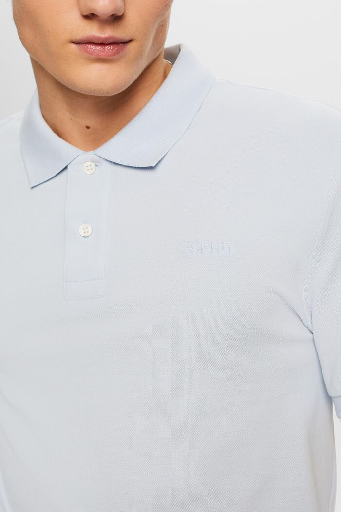 Piqué Polo Shirt, LIGHT BLUE, detail image number 2