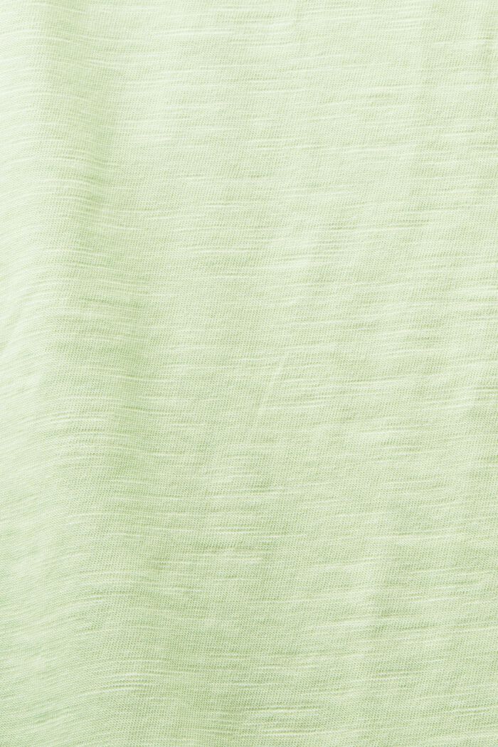 V-Neck Jersey T-Shirt, LIGHT GREEN, detail image number 4