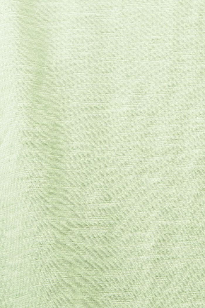 V-Neck Jersey T-Shirt, LIGHT GREEN, detail image number 4