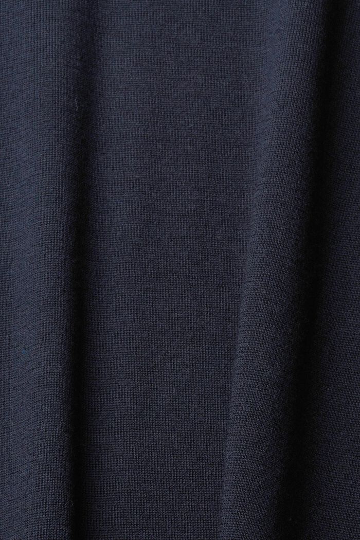 Knitted wool sweater, BLACK, detail image number 1