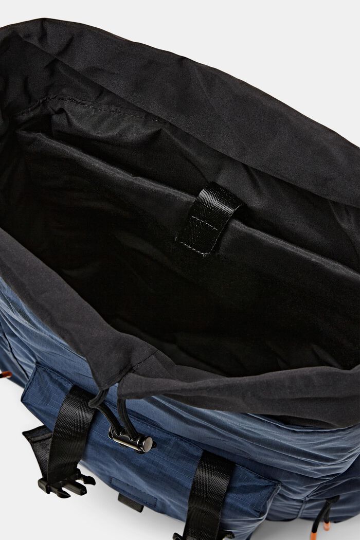 Water-Repellent Ripstop Backpack, PETROL BLUE, detail image number 4