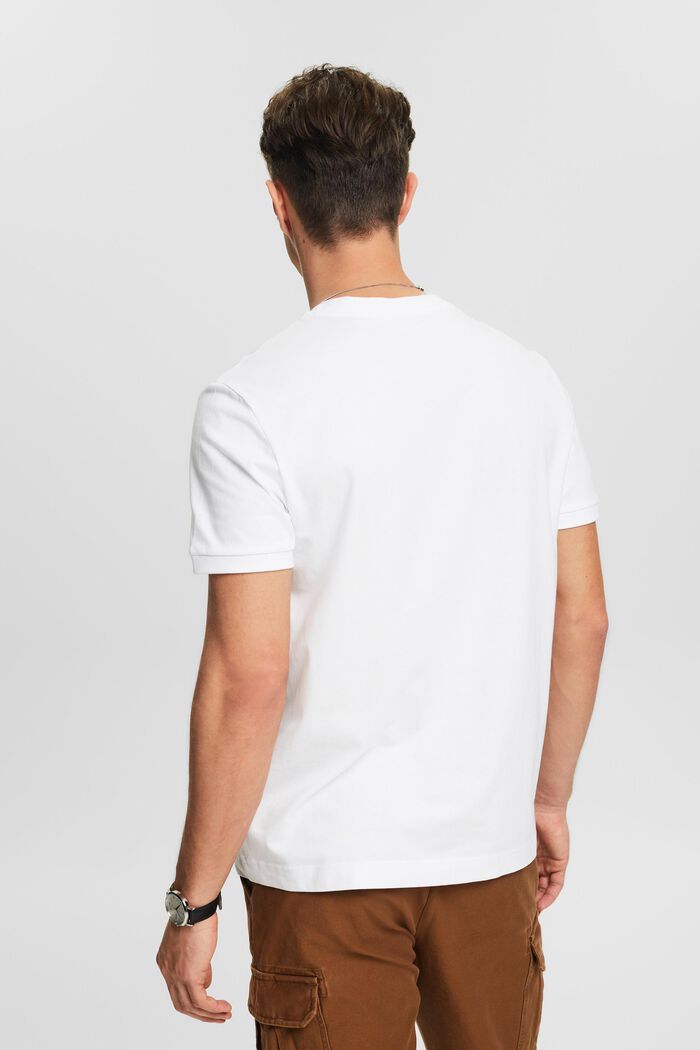 Jersey Henley T-Shirt, WHITE, detail image number 2