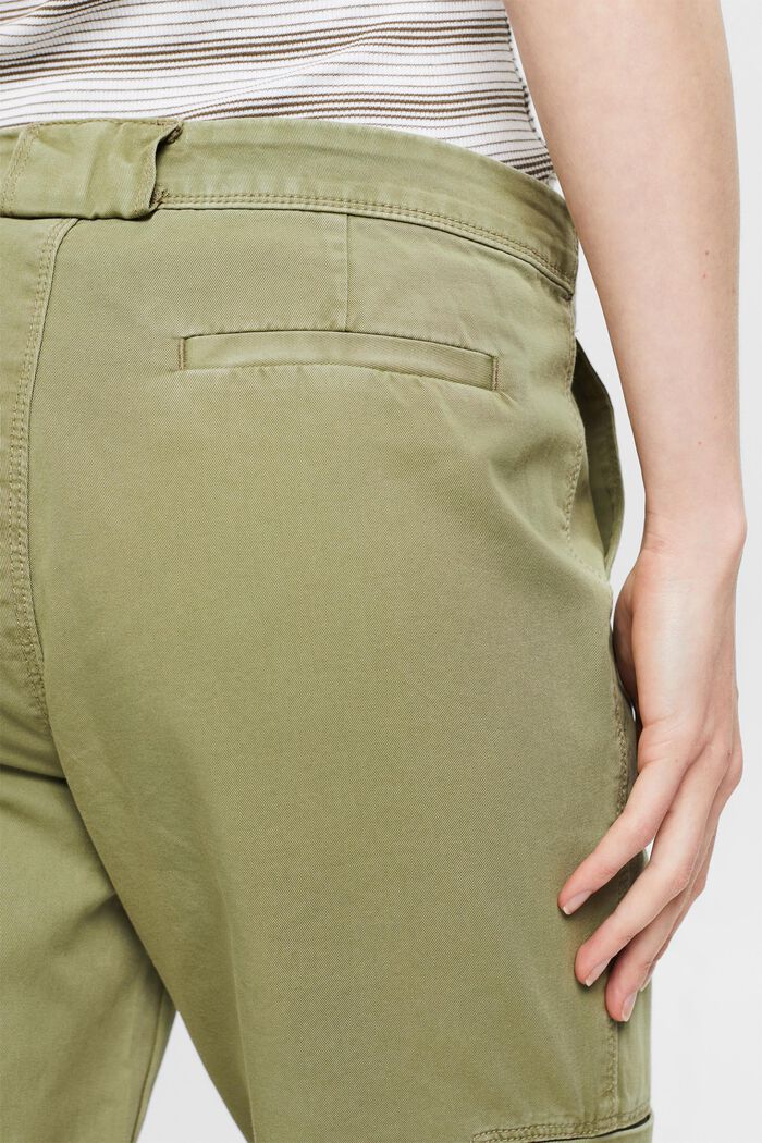 Capri trousers in pima cotton, LIGHT KHAKI, detail image number 3