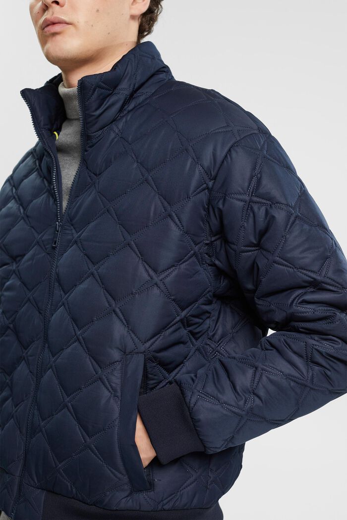 Quilted Jacket, NAVY, detail image number 2