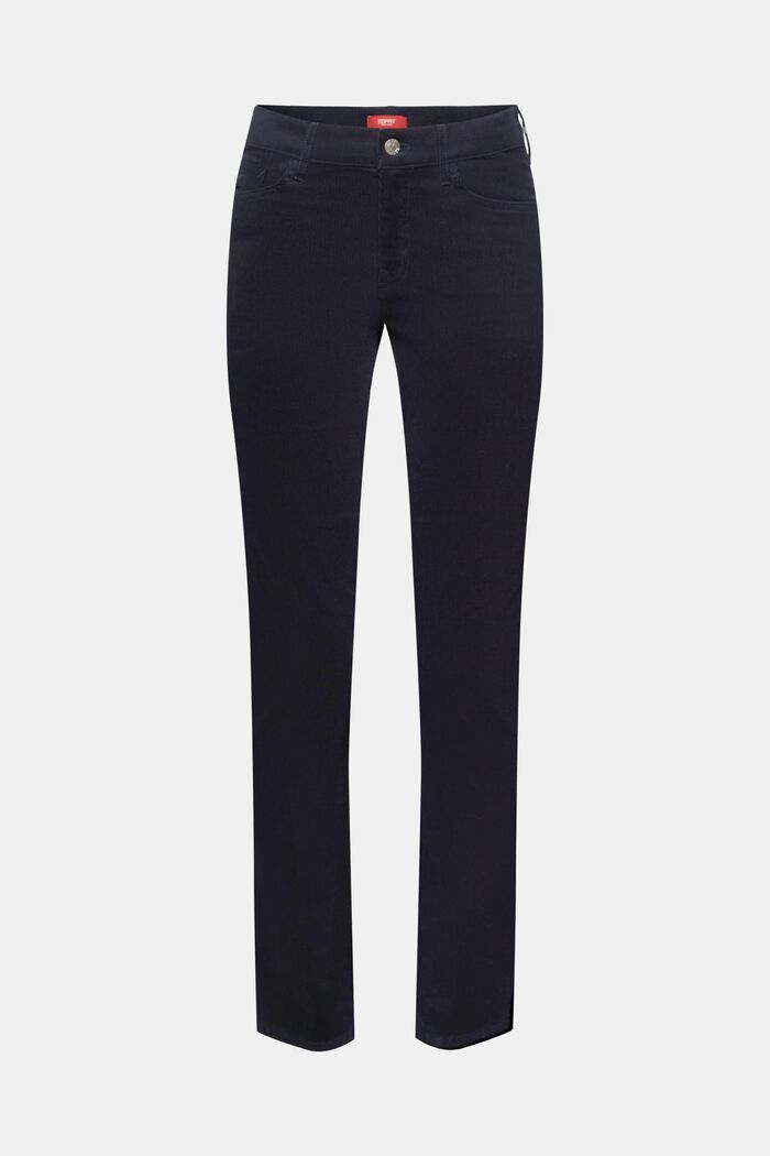 Mid-Rise Slim Corduroy Trousers, NAVY, detail image number 6