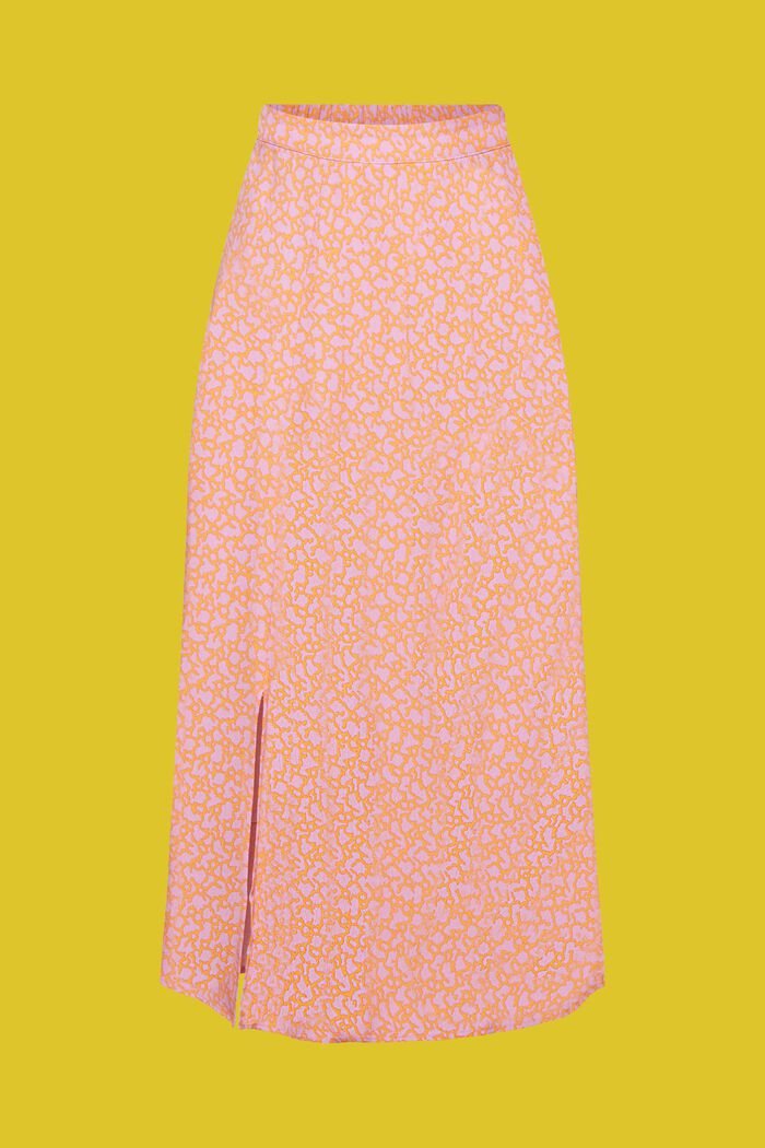 Midi skirt with all-over floral pattern, LILAC, detail image number 5
