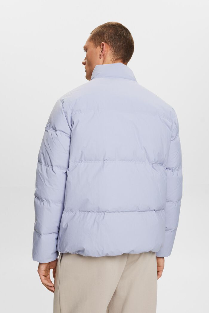 Recycled: puffer jacket with down, LIGHT BLUE LAVENDER, detail image number 4