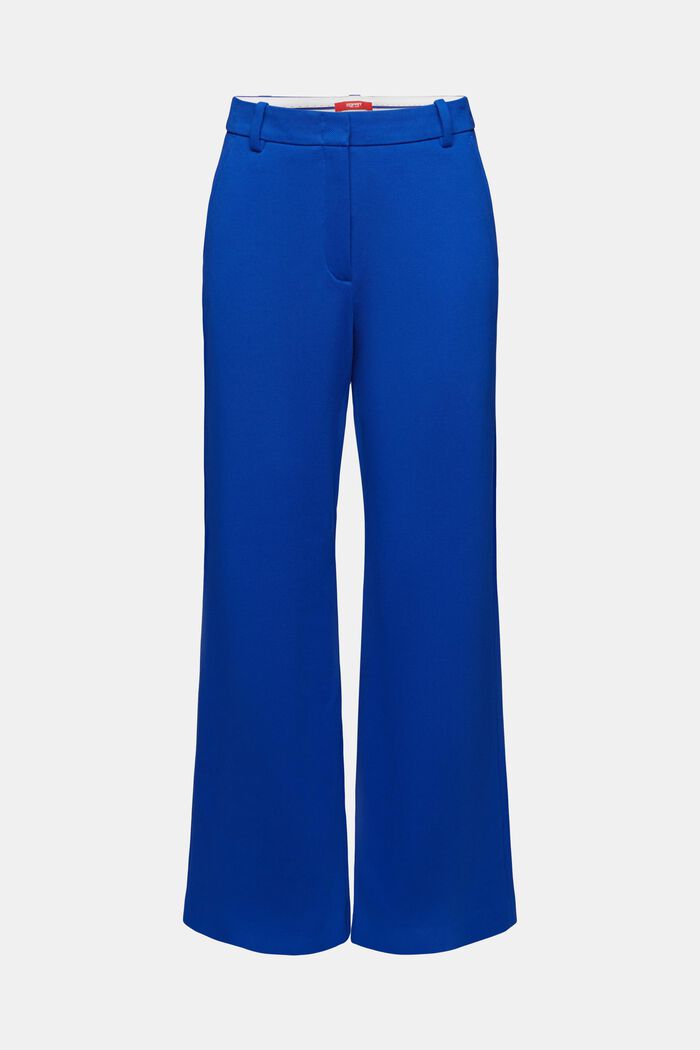 Piqué Jersey Straight Pants, BRIGHT BLUE, detail image number 7