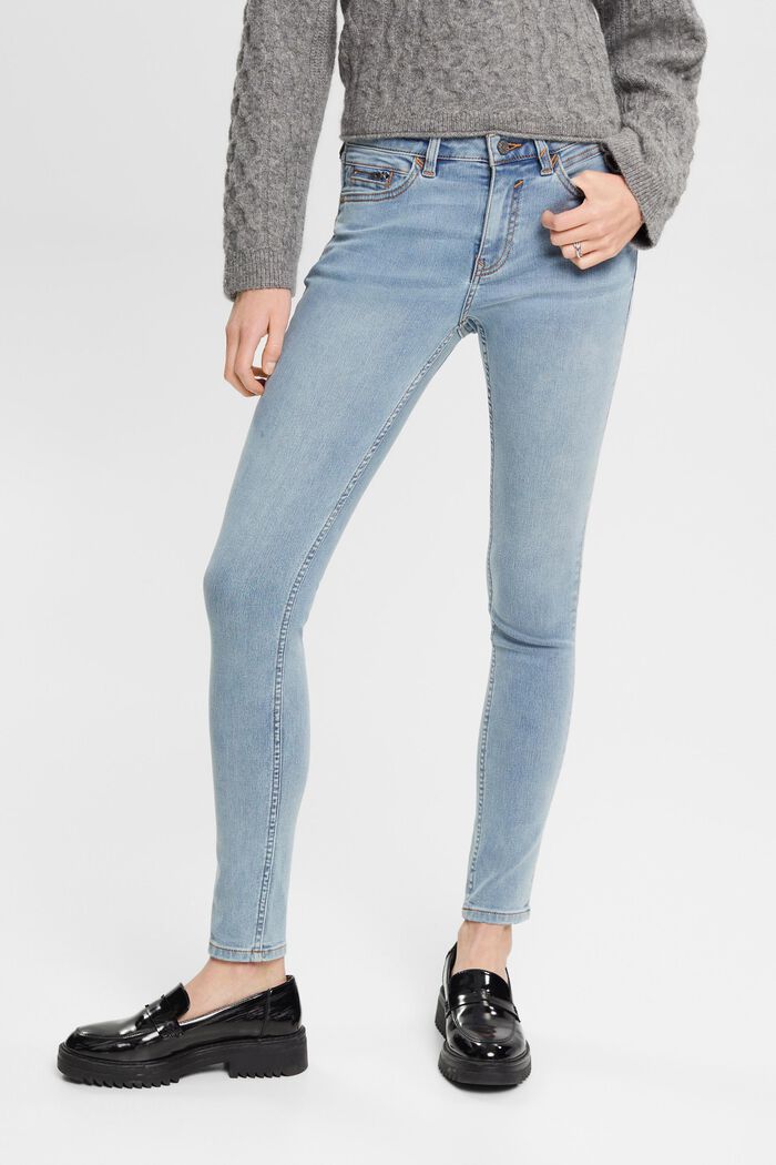 Skinny fit jeans, BLUE LIGHT WASHED, detail image number 0