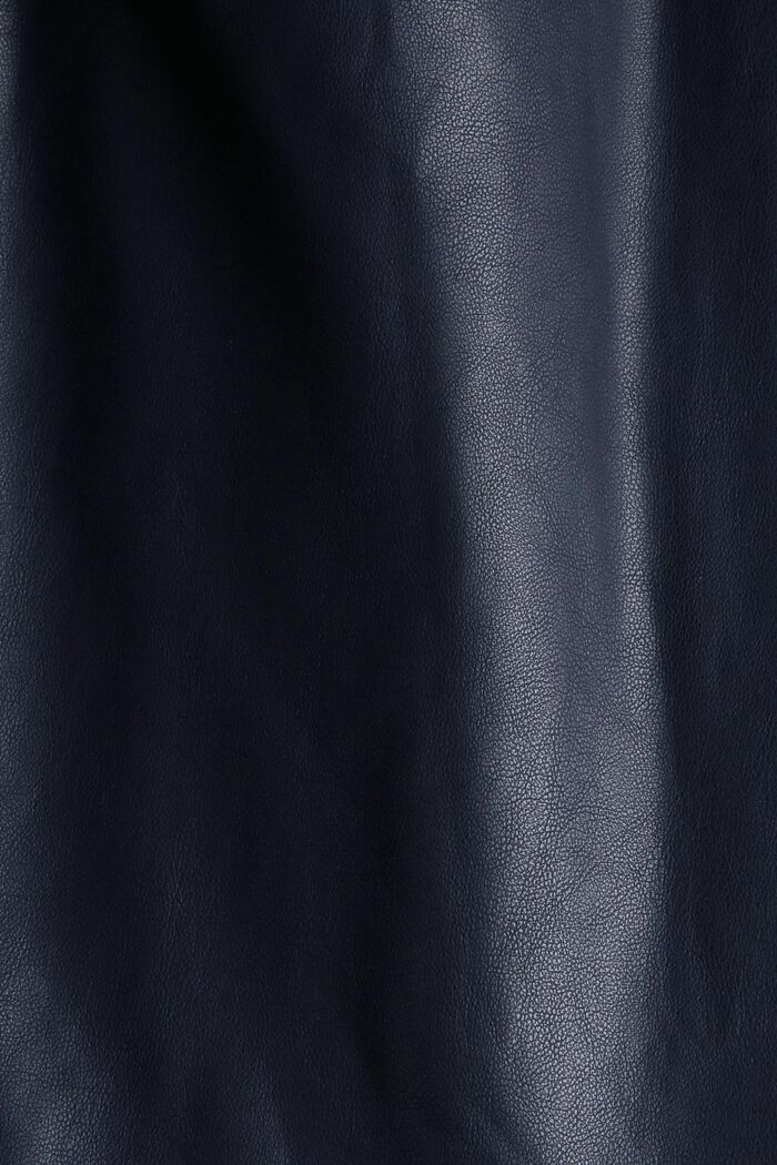 Faux leather wrap dress, NAVY, detail image number 4