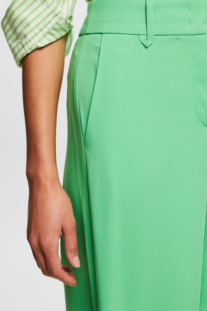Twill Wide Leg Pants, CITRUS GREEN, detail image number 2