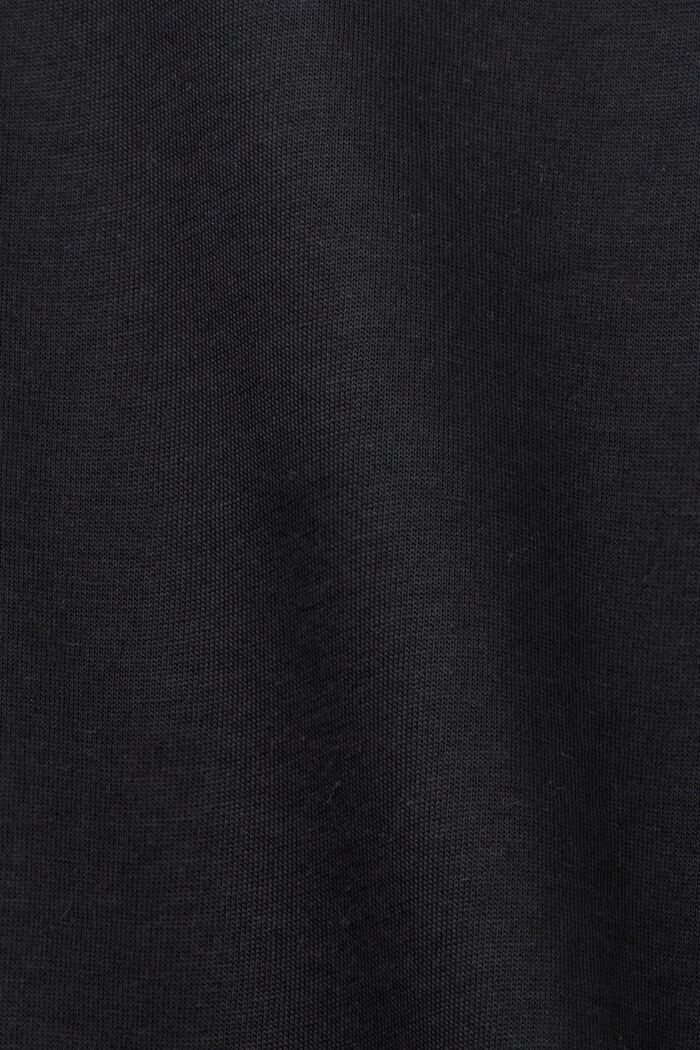 Jersey mini dress, 100% cotton, BLACK, detail image number 5