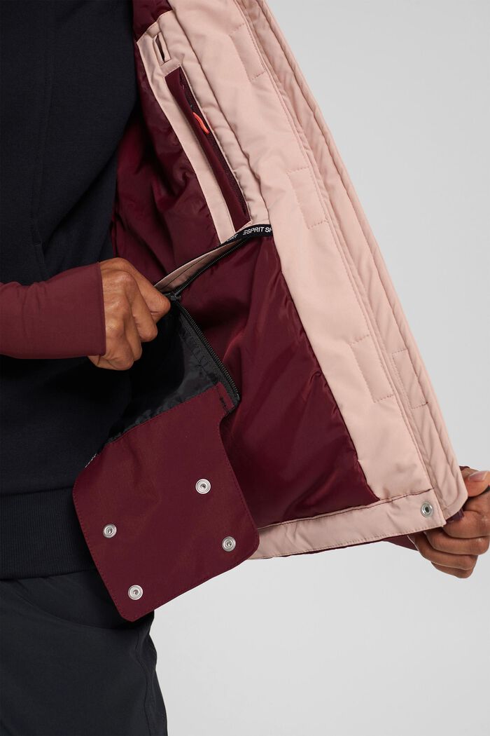 Recycled: ski jacket with 3M™ Thinsulate™, BORDEAUX RED, detail image number 5