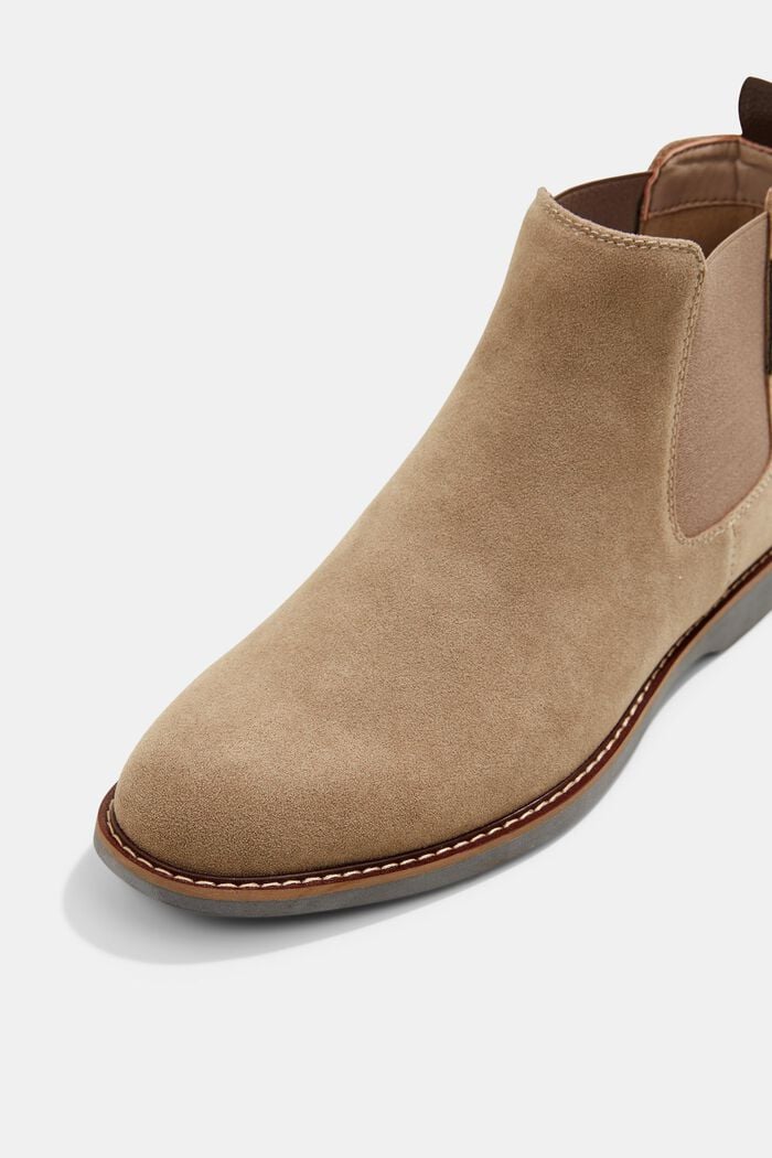 Chelsea boots in imitation suede, SAND, detail image number 4