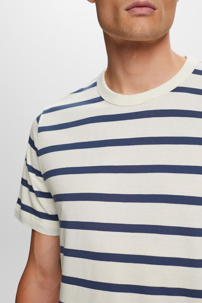Striped Cotton Jersey T-Shirt, ICE, detail image number 2