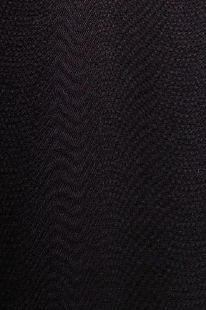 Jersey shirt dress with a belt, BLACK, detail image number 6