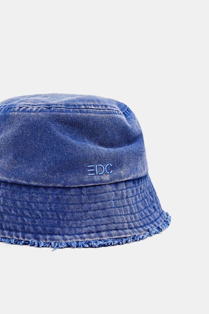 Denim-effect bucket hat, BLUE, detail image number 1