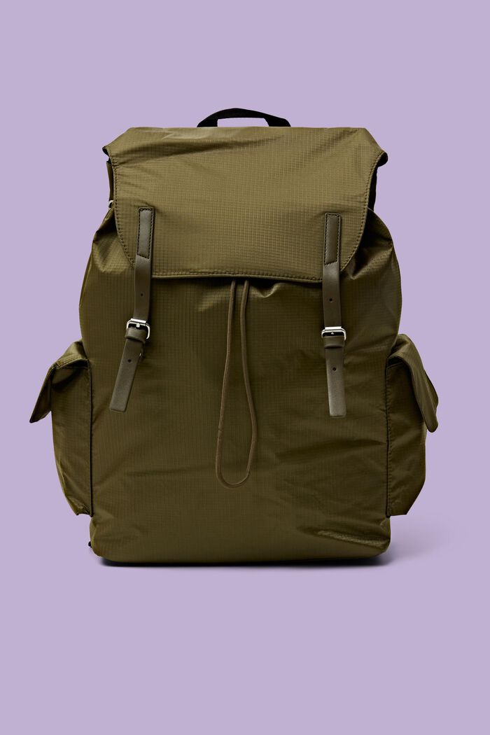 Flap-Over Backpack, OLIVE, detail image number 0