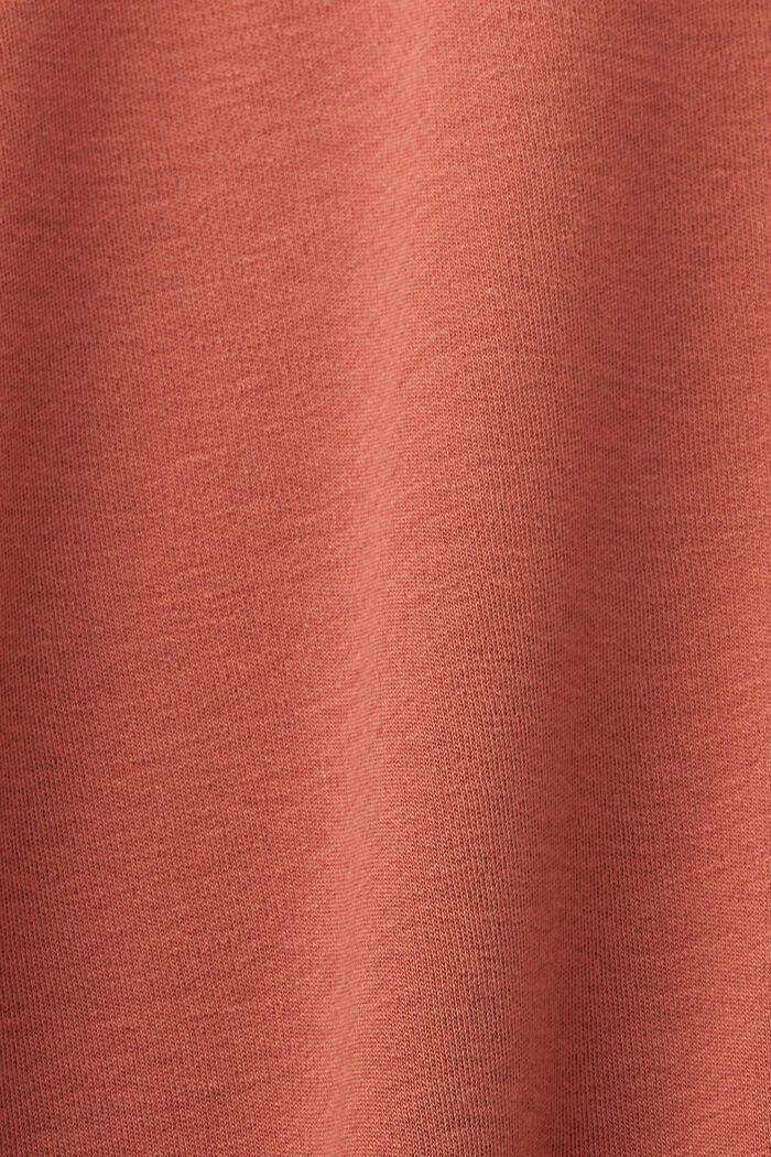 Oversized t-shirt with a patch pocket, TERRACOTTA, detail image number 5
