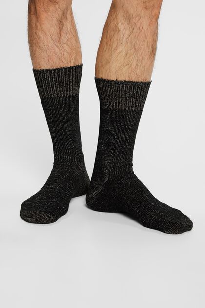 Mottled Knit Socks