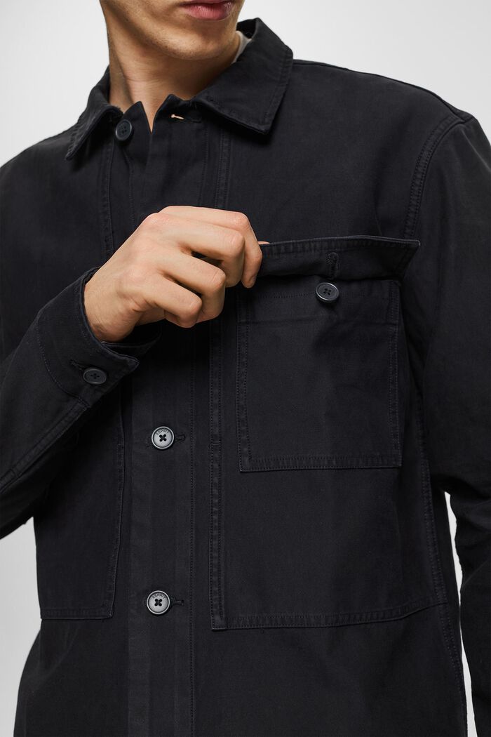 Woven Shirt, BLACK, detail image number 2
